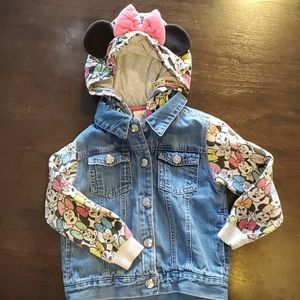Disney Jean jacket hoodie